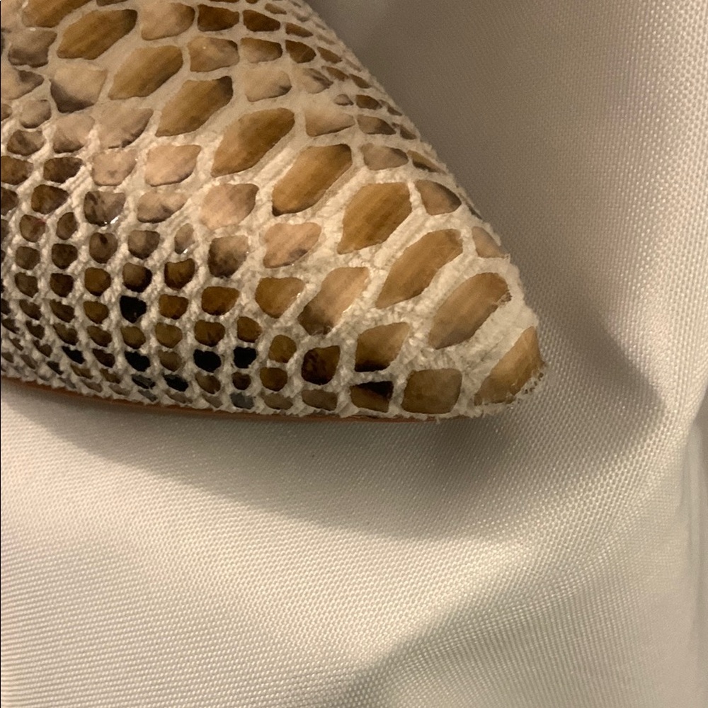 Chic Snakeskin Heeled Boots - Picture 2 of 7